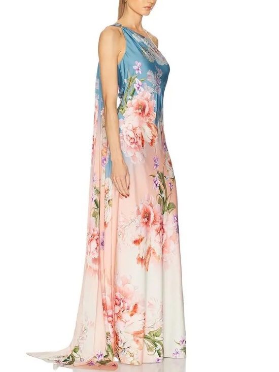 HEMANT & NANDITA Dresses & Skirts - Hemant & Nandita Floral Gown